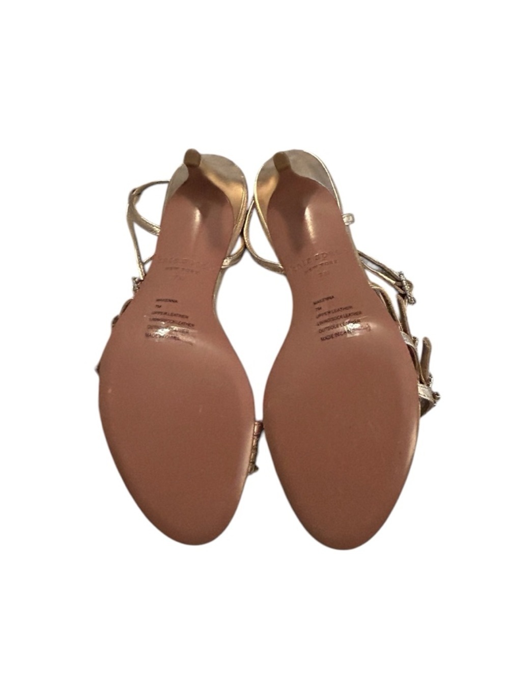 Kate Spade Rose Gold jeweled Slingback Heels - Picture 9 of 14